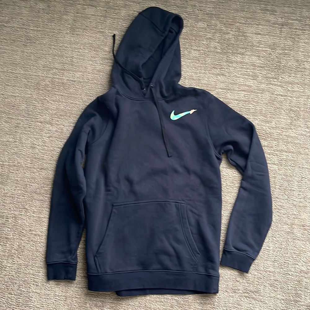 Nike Black with Neon Green and Orange logo front and back